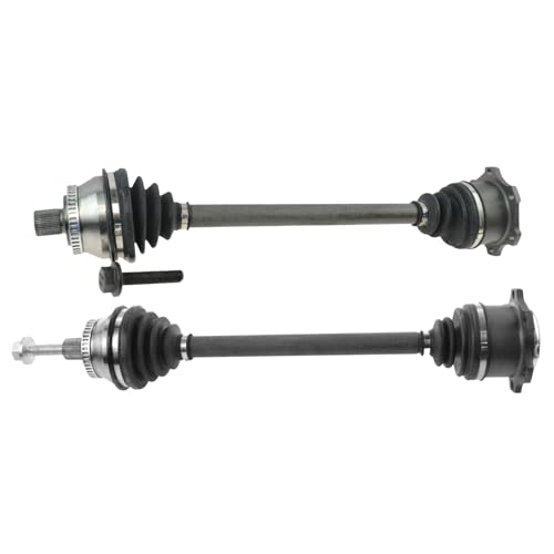 Image of TRQ Front Driver and Passenger CV Axle Assembly Manual Transmission Compatible with 1996-2001 Audi A4 1998-2005 Volkswagen Passat