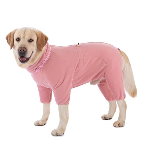 ICOUCHI 犬 服 パジャマ 秋冬 つなぎ ロンパース 裏起毛 ふわふわ ハイカット ドッグウェア tシャツ 防寒 暖かい 保温 おしゃれ 大型犬 中型犬 カバーオール 部屋着 ルームウェア 寝間着 冷え予防 抜け毛対策 お出掛け用 散歩