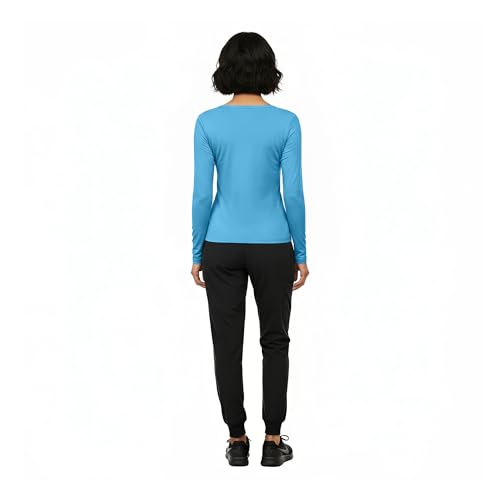Image of Natural Uniforms Women's Long Sleeve Underscrub T-Shirt - Cotton Blend Scrub Base Layer for Nurses & Medical Professionals