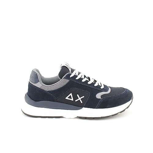 Sun68 Z29114 Sneakers con Lacci in CAMOSCIO e