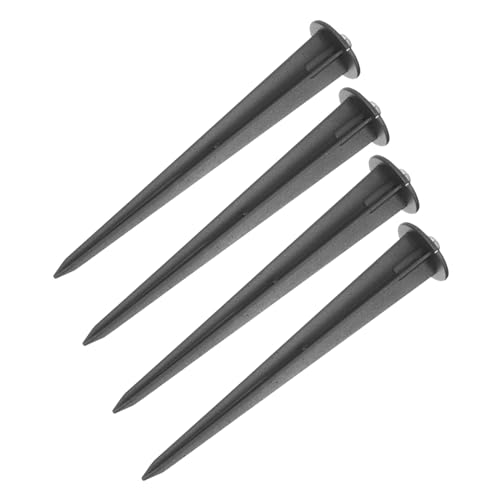 Ipetboom 4 piezas Accesorios de Postes para Luces Solares de Jardín Conjunto Aluminio Fundido Presión Accesorios Resistentes para Iluminación Exterior Compatibles con Luces LED para