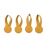 Set di 4 clip magnetiche in PU per organizzare gli asciugamani e regolare la lunghezza delle maniche o dei pantaloni senza cucire o attrezzi (giallo)