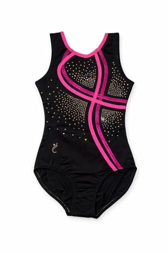Image of IKAANYA Girls /Women Sleeveless Leotard - Ideal for Gymnastics, Dance, Yoga, Acrobatics or Performance (Toddlers, Kids, Adults)