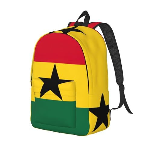 Mochila de mano para laptop con compartimentos y diseño de Ghana 2
