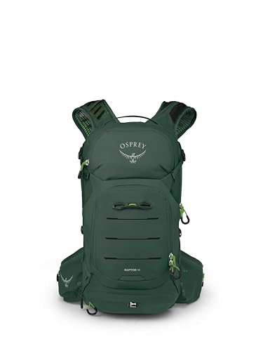 Osprey Raptor 14L Men's Mountain Biking Backpack with Hydraulics Reservoir, Tundra Green - Image 6