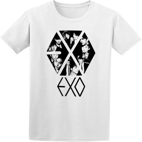 Photo de XAWHIS Men's Summer T-Shirt Exo Art Short Sleeves White M