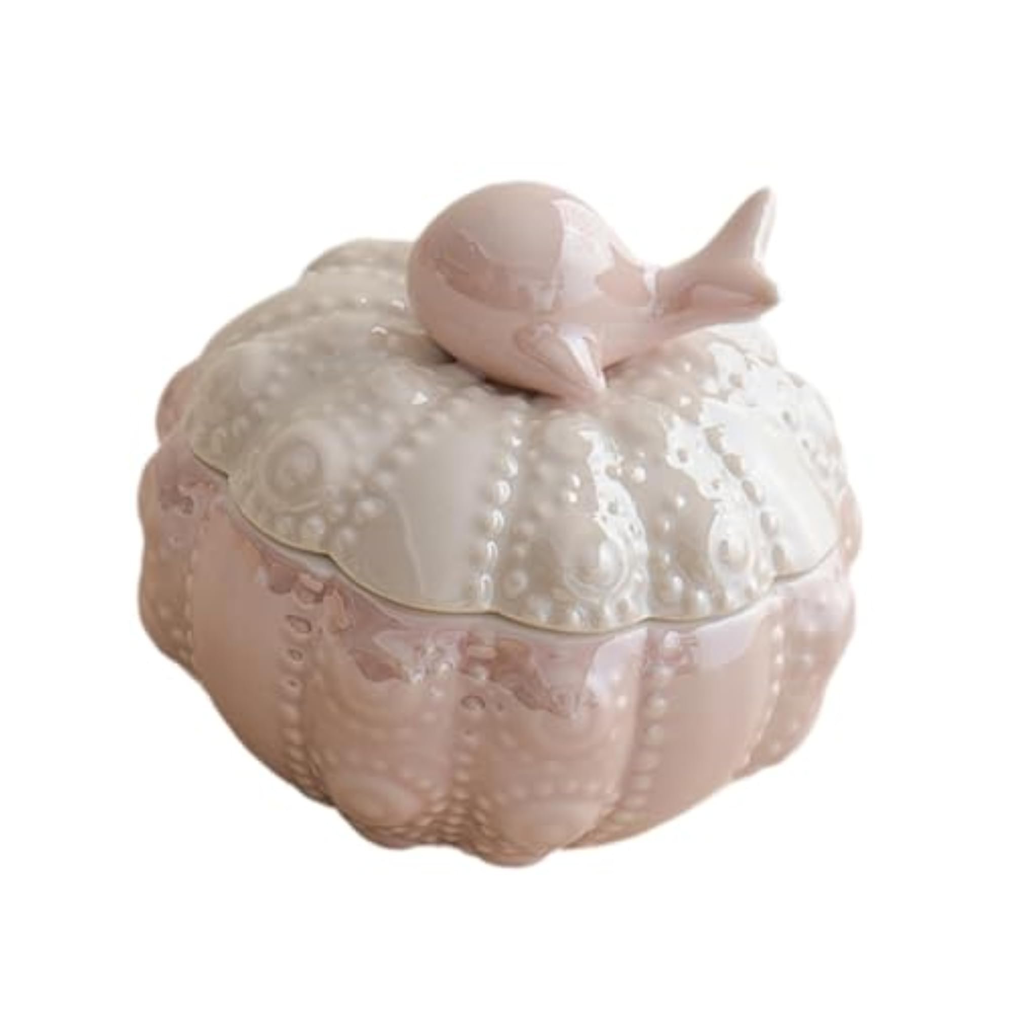 Pink Modern Trinket Jewelry Storage Case for Dresser
