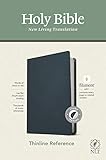 NLT Thinline Reference Bible, Filament Enabled (Genuine Leather, Navy Blue, Indexed, Red Letter): Includes Free Access to the Filament Bible App ... Notes, Devotionals, Worship Music, and Video