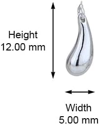 Vanbelle Sterling Silver Jewelry - Rhodium Plated with 925 Stamp - Minimalist Adjustable Tear-Drop Pendant Necklace for Women - 16.5 Inches long + 2 Inches Extender - Image 4
