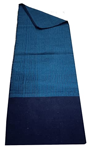 Purpledip Cotton Floor Runner Yoga Mat: Handwoven Heavy Weave Anti-Skid Mats for Yogasana Pranayam - Image 4