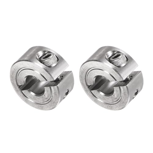 QUARKZMAN 2 Stück Stellringe 1/4 Bohrung 11/16 AD 5/16 Breite Wellensicherungsring Tiefenanschlagringe für Rad Schubkarre Axle Getriebe Montagen CNC Maschine Werkzeuge Industrie