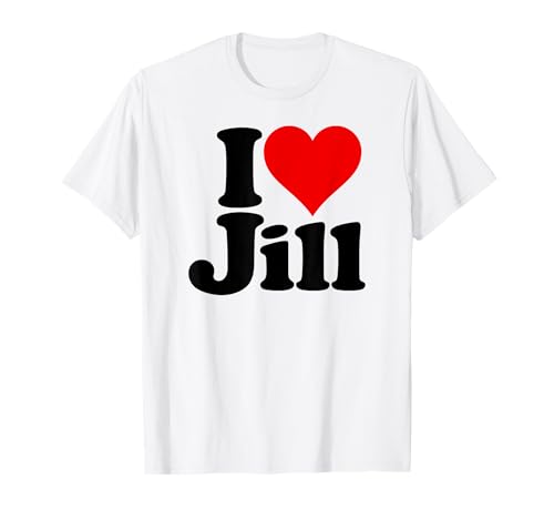 I LOVE HEART JILL NOMBRE EN UNA TEE Camiseta