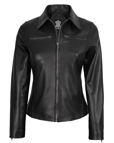 Image of Decrum Vintage Style Real Lambskin Casual Leather Jackets for Women