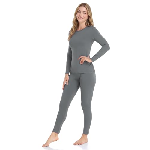 WEERTI Thermal Underwear for Women Long Johns with Fleece Lined Base Layer Women Cold Weather Top...