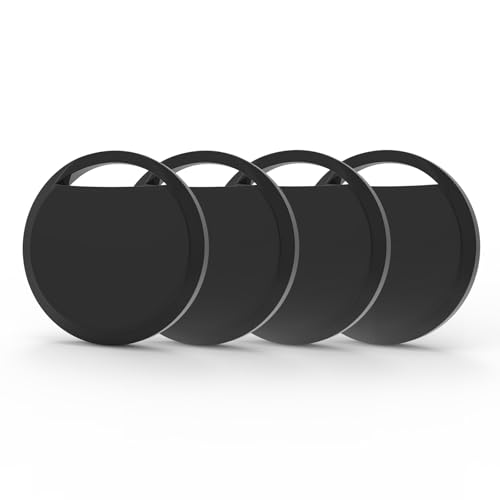 Air Tracker Tags 4 Pack Smart Tag Bluetooth Trackers Work with Apple Find My (iOS Only), Lightweight Tag Prevent Loss of Luggage Wallets Keys Bags,Replaceable Battery,IP67 Waterproof