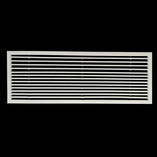 Image of Premium Central air Conditioning Grille- Linear Bar Grilles - Aluminium Powder Coated Grill, Ventilation Grill, Home Grill, ac Jali, Grill for Wall, Sidewall and Ceiling (24 inch * 8 inch)