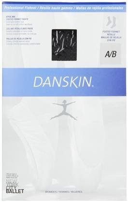 Danskin Medias de malla para mujer con pie acolchado