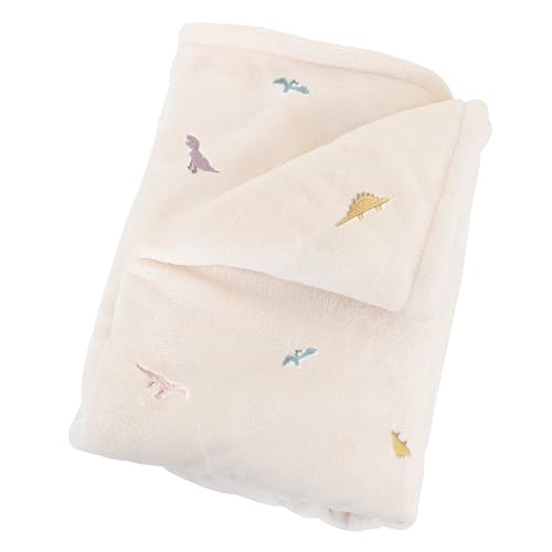 (ケラッタ) ふわもこイブル ベビー ブランケット 冬用 ひざ掛け フランネル 毛布 お昼寝 保育園 小さめ 70×100cm (ダイナソー)