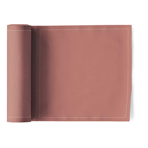 MY DRAP Basics Cotton Luncheon Napkin, Dusty Pink, 25 Units per roll