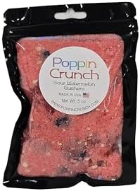 Poppin Crunch Watermelon Gushers Candy Snacks 1-2 LBS - Choice of Sweet or Sour Bonbon Candies Corn Sugar