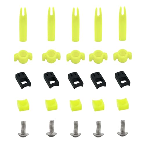GRSECPO 5/16" Bowfishing Safety Slides Kits - ID 0.315"/8mm Fishing Accessories for Compound Recurve Bow Fishing Shooting (Pack of 10)