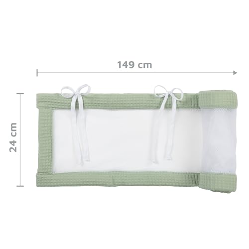 babybay Nestchen Mesh-Waffelpiqué passend für Modell Original, jadegrün