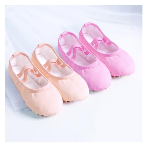 Girls Kids Pointe Shoes Dance Slippers Ballerina Practice Shoe for Ballet 6 Color Ballet Dancer Professional Shoe,SHhg894064234-Tan-29 EU3