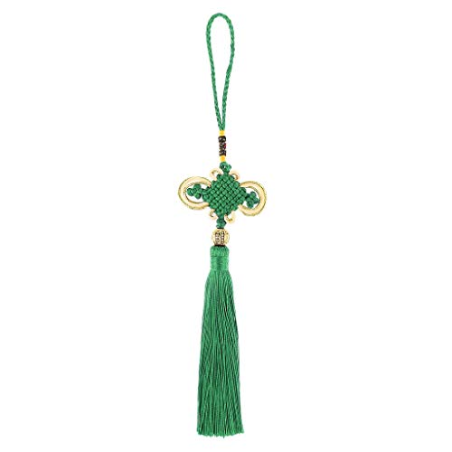 Inzopo Feng Shui Chinese Knot Tassels Good Luck Charm Chinese New Year Home Decor - Green, One Size