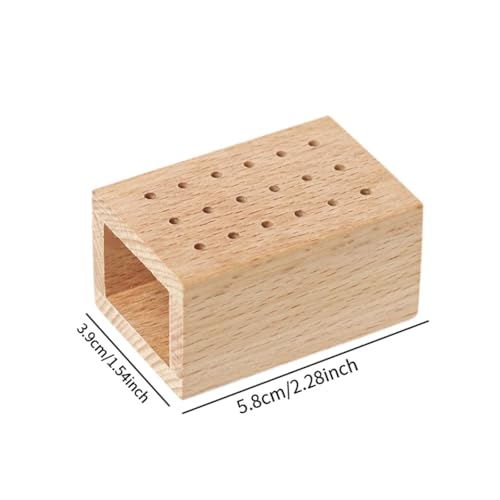 Caja organizadora para accesorios de uñas de madera miniatura 2