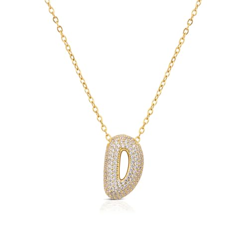 Collier Femme Ops Bubble Lettre D NADIR OPSCL-1022 haute finition