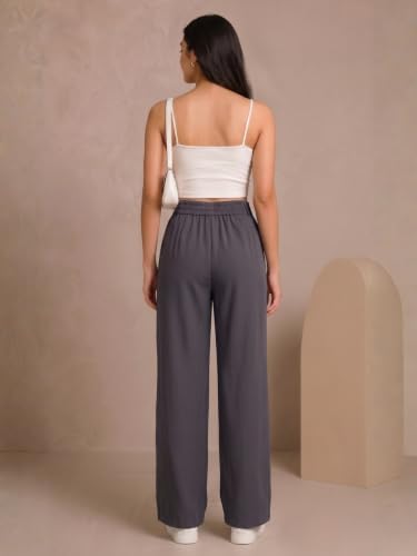Image of Womens NS Lycra Korean High Waist Straight Pants
