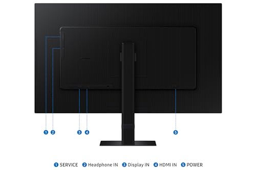 Image of Samsung 27 inch (68.47cm) 4K ViewFinity S7 Monitor|UHD 3840 x 2160|IPS Panel|350nits|1.07 Billion Colors|Ports-HDMI,DP,Headphone|PIP|PBP|HDR10|Easy Setup Stand|Eye Care Technology|LS27D700EAWXXL|Black