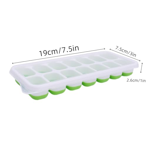 Moldes de silicona para cubitos de hielo, 4 piezas miniatura 3