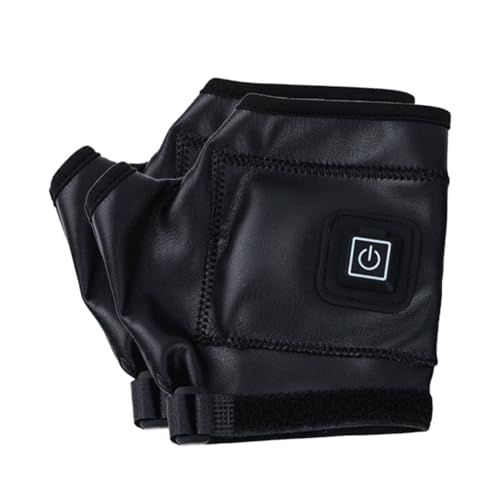 Guantes calefactables sin dedos para hombre y mujer en invierno