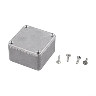 RELIABLE ALUMINUM FRAME: Constructed from sturdy aluminum alloy, this stomp box effects pedal case ensures durability and resistance to wear and tear, perfect for frequent use by musicians USER-FRIENDLY INSTALLATION: Designed for easy installation, t...