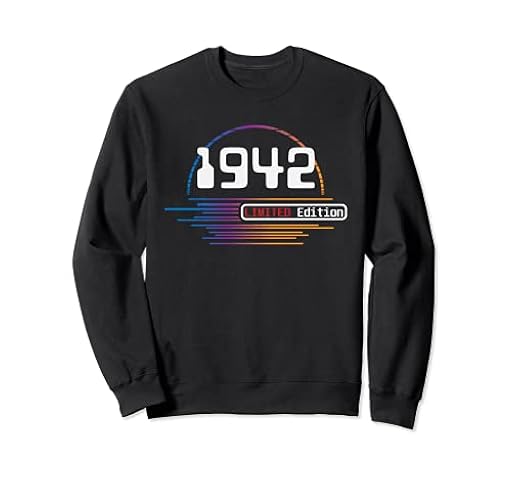 1942 Edición Limitada, 80 cumpleaños temático Gamer Outfit Hombre Sudadera | Ya disponible en tu tienda friki favorita! En mundofriki.es!