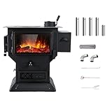 poele bois fonte invicta FENÊTRE DE VISUALISATION : La porte du poêle est dotée d'une fenêtre en verre transparent résistant aux hautes températures, vous permettant de voir les flammes à l'intérieur et de surveiller la combustion du combustible à tout moment, et d'ajouter du combustible si nécessaire