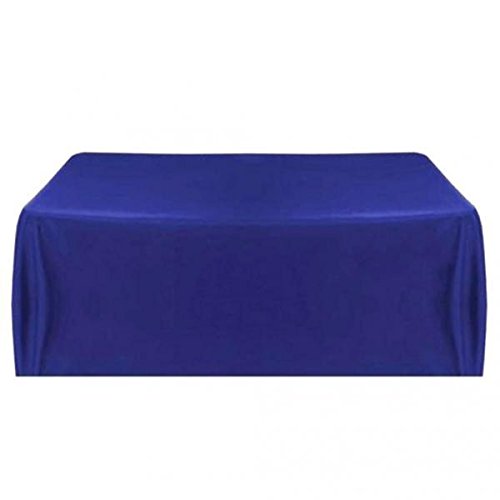 2X 57'' Tablecloth Table Covers Square Satin Banquet Wedding Party Decor-Blue-image-11