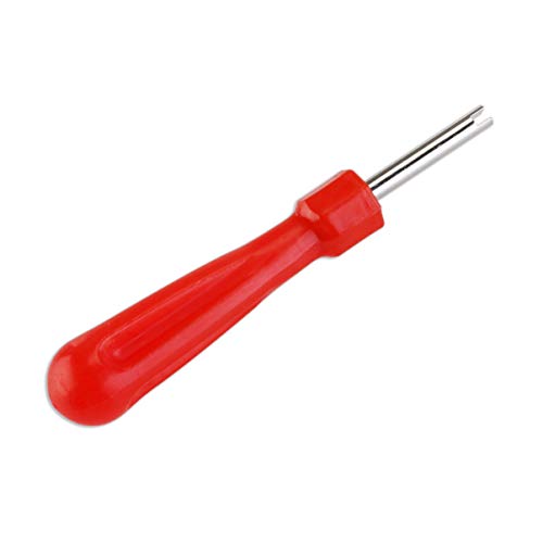 Garneck Chave de remoção de núcleo de válvula de pneu e 5 núcleos de válvula para carro, bicicleta,