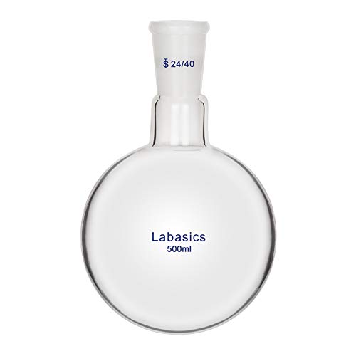 Ballon à col simple Labasics 500ml RBF en verre borosilicaté à fond rond joint 24/40