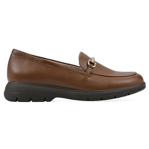 Image of CLIFFS BY WHITE MOUNTAIN Women's Flow Cushioned Lug Sole Loafer Flat