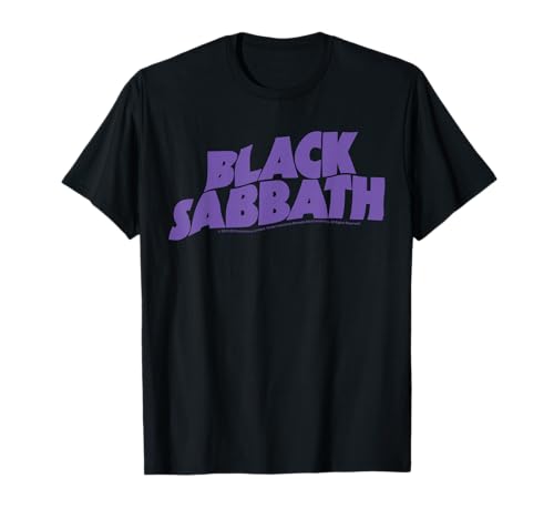 Black Sabbath T-Shirt mit Logo, lila T-Shirt