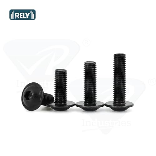 Image of Rely⇒VP INDUSTRIES (Pcs-25) M6x30mm Allen Button Flange Head Screw | Allen Button Cap washer Head Screw with Allen Key 1 Pc