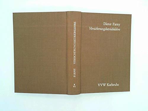 Preisvergleich Produktbild Versicherungsbetriebslehre