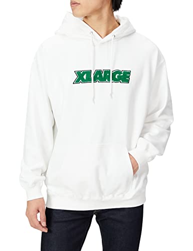 [エクストララージ] フード付きトレーナー TWO TONE STANDARD LOGO PULLOVER HOODED SWEAT メンズ WHITE L