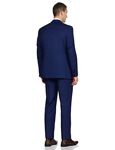 Image of Park Avenue Wool Men's Full Sleeve LUXUS FIT Dark Blue Formal Suit
