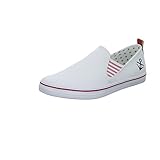  s.Oliver 5-5-24605-20 Modischer Damen Freizeitschuh, Sneaker, Schlüpfschuh, Bootsschuh, Sommerschuh mit Gummizug und weichem Soft Foam Fußbett weiß (White), EU 37