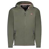 Geographical Norway Daril Men Kaki M - Chaqueta Cortavientos Para Hombre - Chaqueta Impermeable De Manga Larga - Ideal Para La Temporada De Senderismo Verano Invierno (Caqui L)