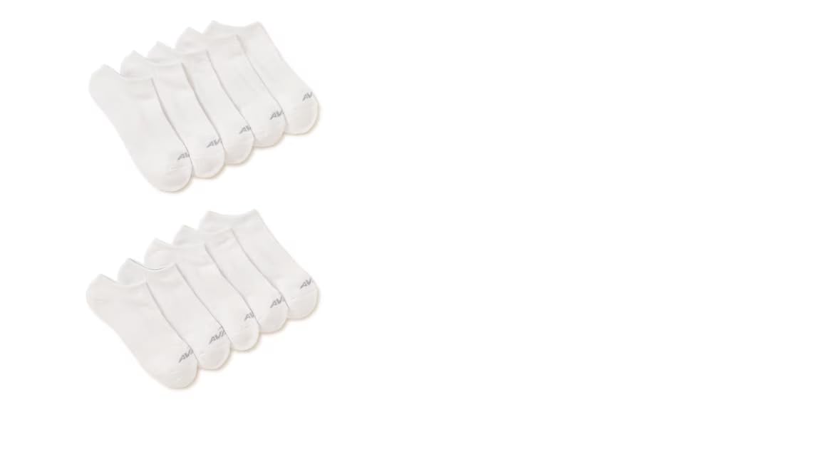 Avia Women's Socks - Lightweight No Show Liners, Performance or Casual (10 Pack)