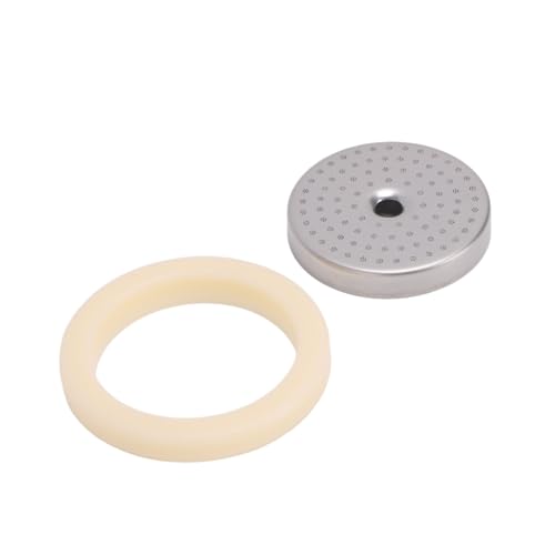 Hiraith Mampara de Ducha para de Acero Inoxidable con Anillo de de Silicona, Sellado Seguro y Ajuste para BES450 BES500, 50,00 G, 2,56 X 0,3 X 1,93 Pulgadas, 1 Mampara de Ducha, Anillo de
